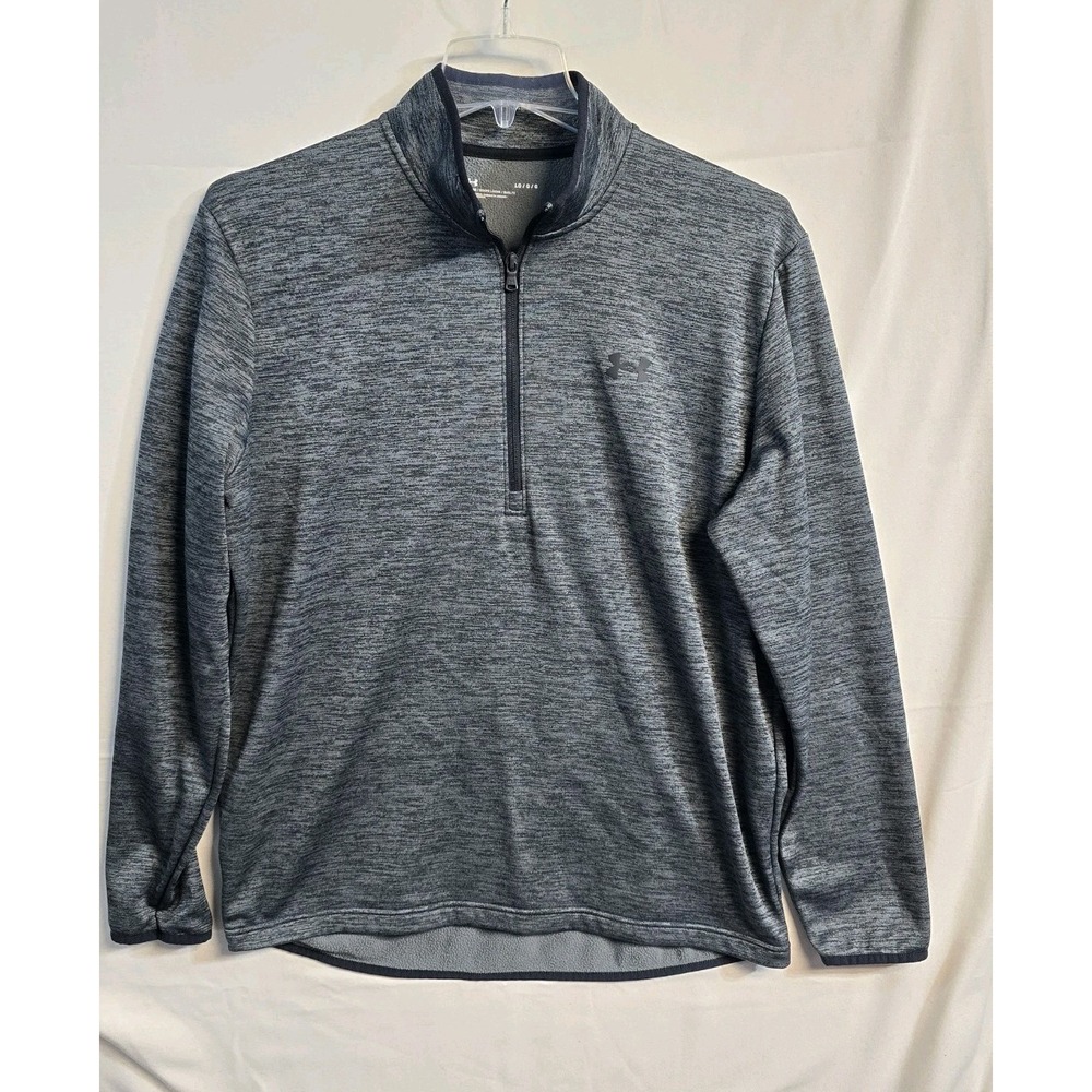 Under Armour Men's Gray 1/4 Zip Mock Neck Loose Pullover Size L